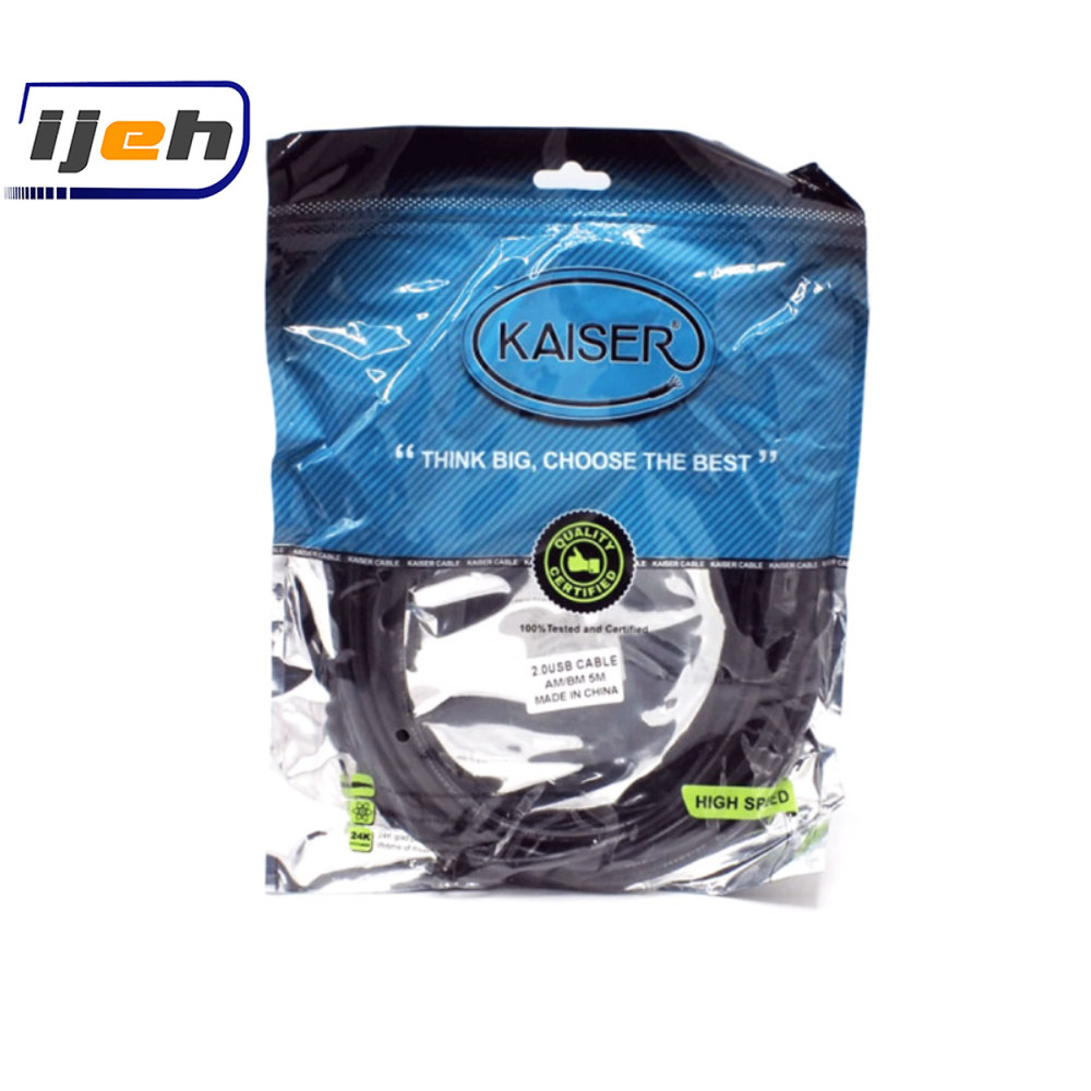 کابل پرینتر usb کایزر طول 1/5 متر -Kaiser USB Printer Cable 1/5m