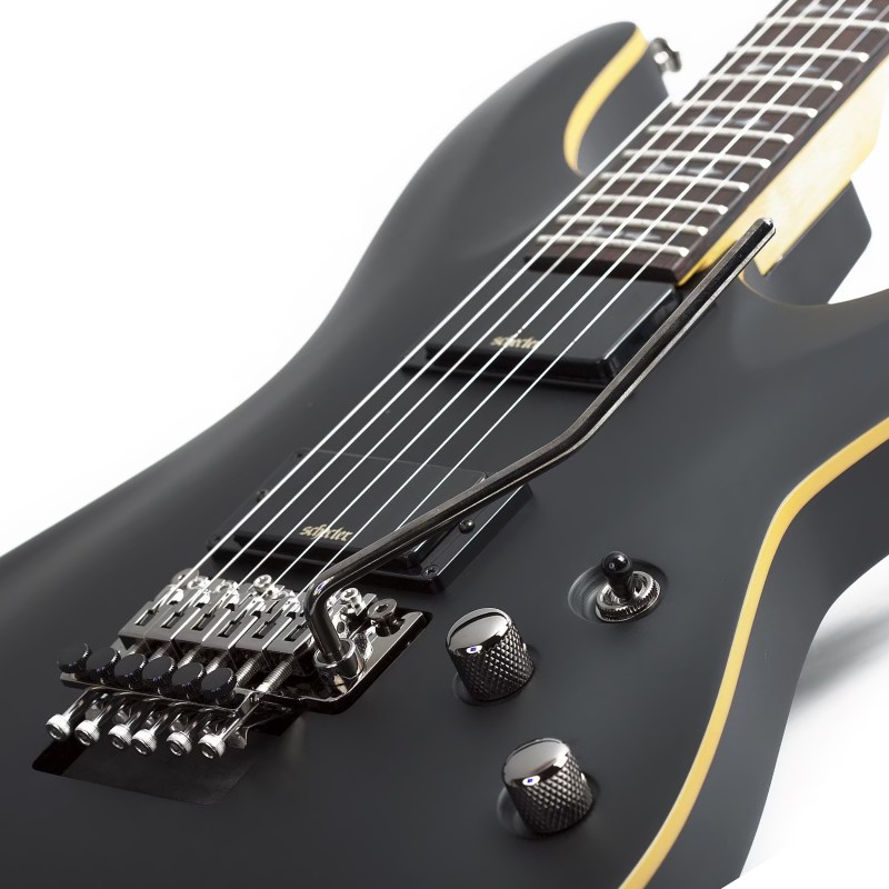 Schecter Demon-6 FR – Aged Black Satin — تصویر ۳