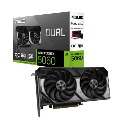 ASUS Dual GeForce RTX 5060 8GB GDDR7 OC Edition Graphic Card