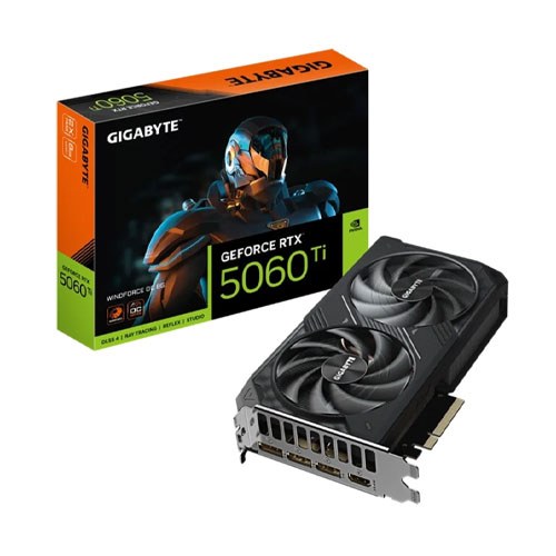 GIGABYTE GeForce RTX™ 5060 Ti Windforce OC 8G GDDR7 Graphics Card