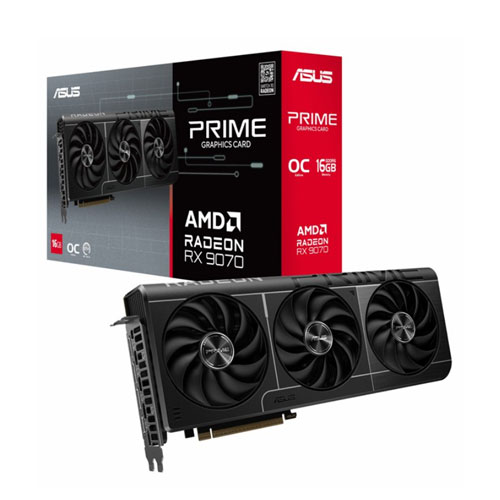 ASUS Prime Radeon RX 9070 OC Edition 16GB GDDR6 Graphics Card