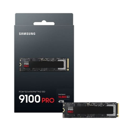 Samsung SSD 9100 PRO 4TB M.2 2280 NVMe 2.0 PCIe 5.0 x4 Internal Solid State Drive