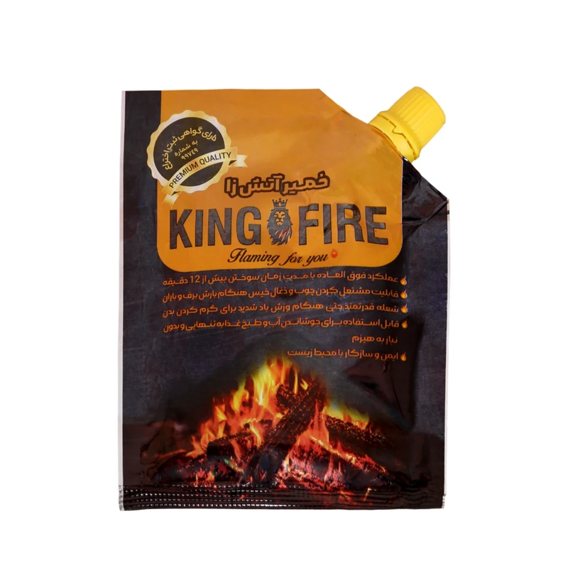 خمیر آتش‌زا کینگ فایر (King Fire Fire Starter Gel) — تصویر ۲