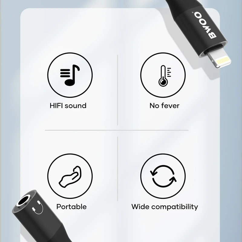 مبدل لایتنینگ به AUX بوو (Bwoo) – مدل AUX063 — تصویر ۶
