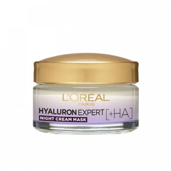 کرم ماسک شب آبرسان و ضد پیری لورال مدل Hyaluron Expert