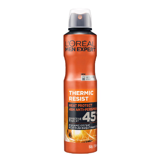 اسپری ضد تعریق لورال مدل loreal man expert thermic resist حجم ۲۵۰ میل