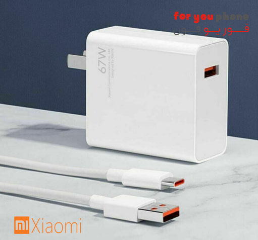 شارژر دیواری شیائومی توان ۶۷ وات همراه کابل Type-C
