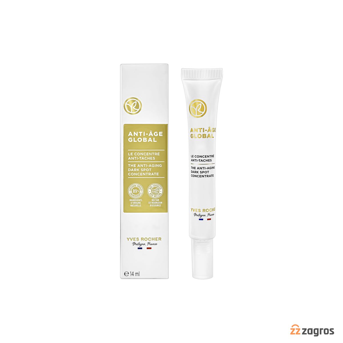 کنسانتره ضد لک و ضد پیری ایوروشه سری Anti-Aging Global حجم 14 میل