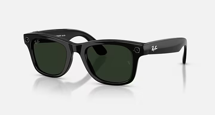 عینک هوشمند RAY-BAN | META WAYFARER Matte Black–Clear/Graphite Green Transitions S53