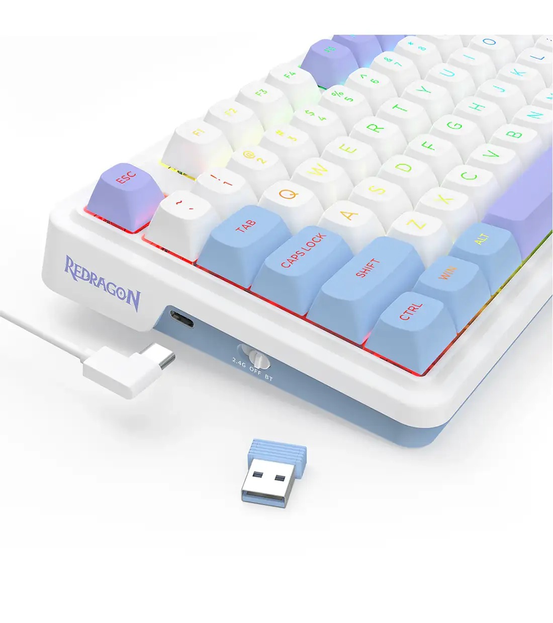 کیبورد Redragon UCAL MAX K673 WBP — تصویر ۳