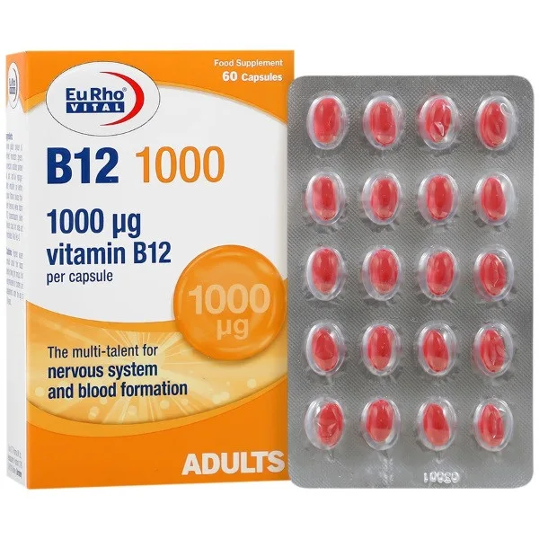 قرص ویتامین B12 500 میکروگرم یوروویتال