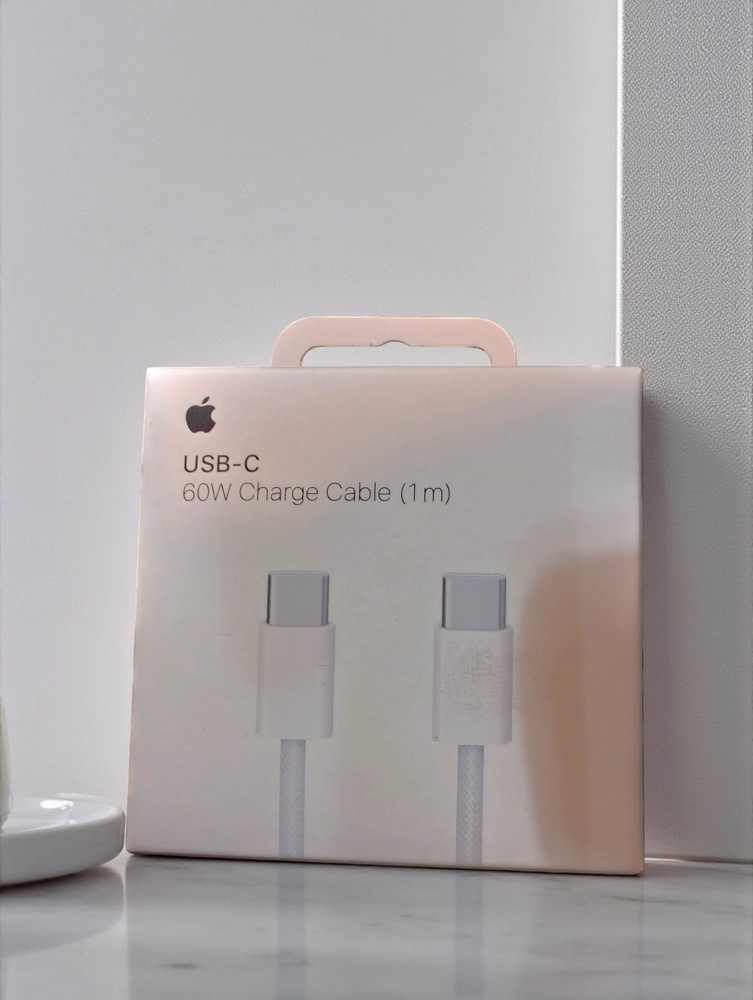 کابل USB-C اپل طول 1 متر اورجینال کنفی