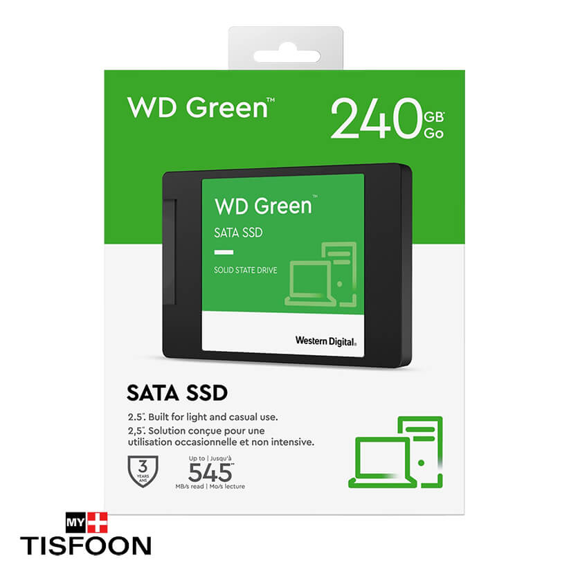 اس اس دی وسترن دیجیتال مدل WD Green WDS240G3G0A ظرفیت ۲۴۰ گیگابایت