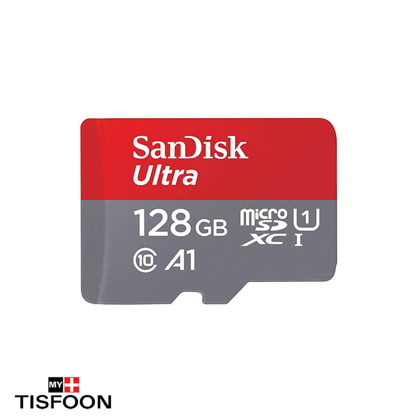 حافظه microSDHC سن دیسک Ultra A1 کلاس ۱۰ استاندارد UHS-I سرعت ۱۲۰MBps ظرفیت ۱۲۸ گیگابایت