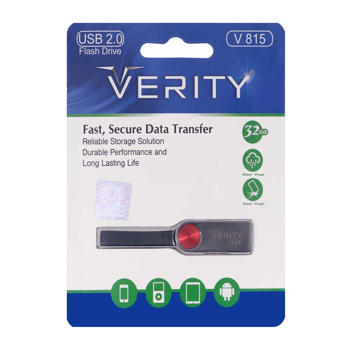 فلش مموری وریتی مدل V815 USB 2.0 ظرفیت 32 گیگابایت — تصویر ۳