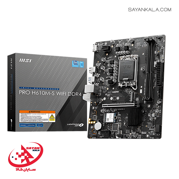 مادربرد ام اس آی مدل MOTHERBOARD MSI PRO H610M S WIFI DDR4