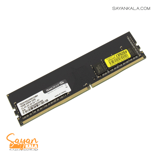 رم دسکتاپ تیم گروپ مدل RAM TEAM GROUP ELITE 8GB 3200MHZ CL22 — تصویر ۳