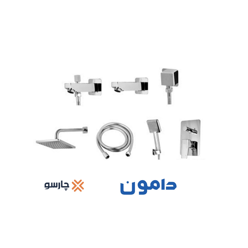 شیرآلات توکار کسری سری دامون فلت Damoon (Rectangle)