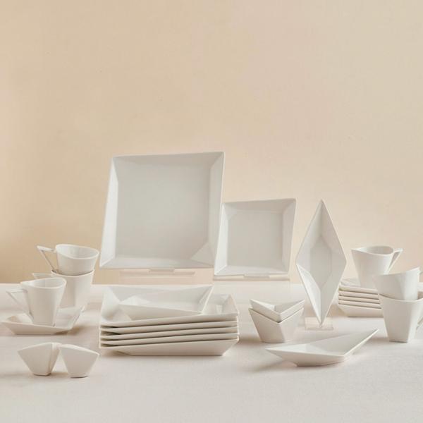 سرویس صبحانه خوری 6 نفره 26 پارچه کاراجا هوم مدل Origami