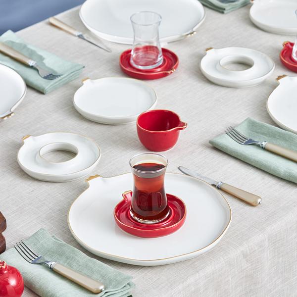 سرویس صبحانه خوری 6 نفره 28 پارچه کاراجا هوم مدل Elegance