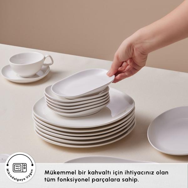سرویس صبحانه خوری 6 نفره 34 پارچه کاراجا هوم مدل Stream Bone Middle — تصویر ۶