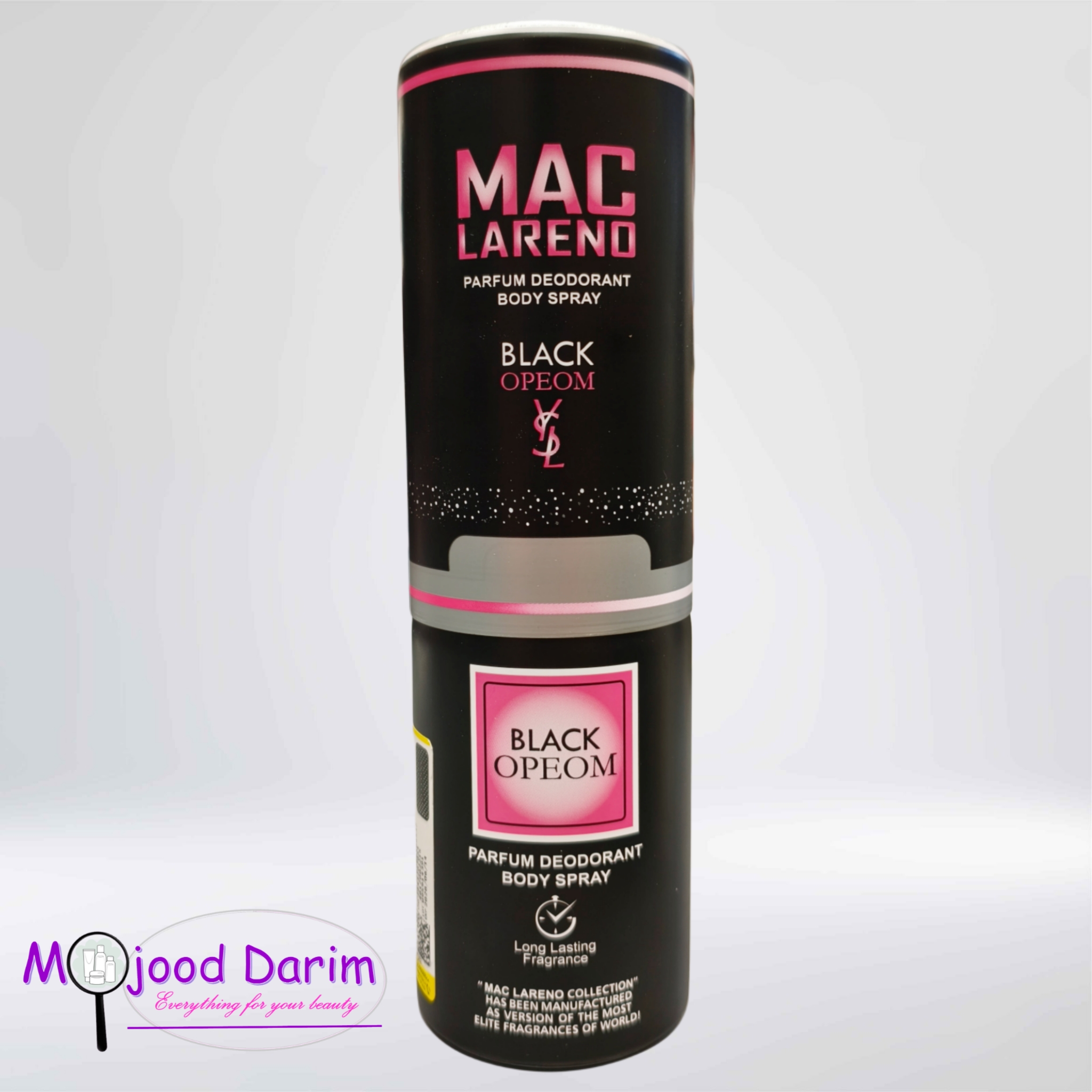 اسپری عطر مک لارنو بلک اوپیوم |MAC LARENO SPRAY BLACK OPEOM — تصویر ۲