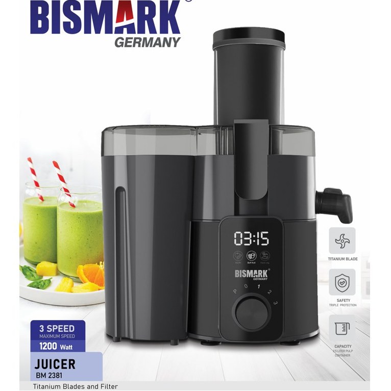 آبمیوه گیری تک کاره بیسمارک مدل BM2381 ا bismark BM2381 juicer — تصویر ۳