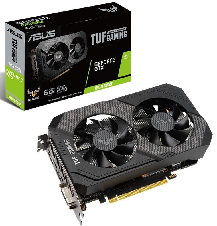 کارت گرافیک 6 گیگ gtx 1660 super مدل asus tuf gaming بدون جعبه درحدنو
