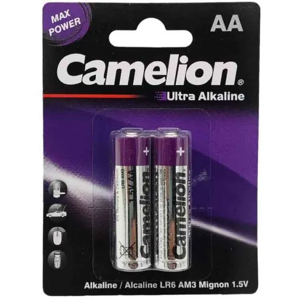 کملیون بنفش نیم قلم2عددی Camelion Ultra Alkaline LR03-BP2UT — تصویر ۲