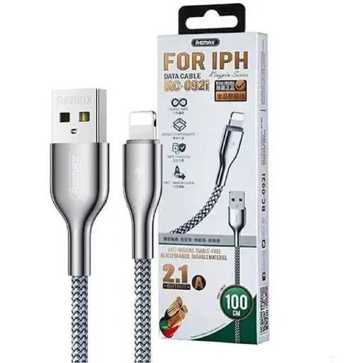 کابل REMAX-RC092-IP/مشکی — تصویر ۳