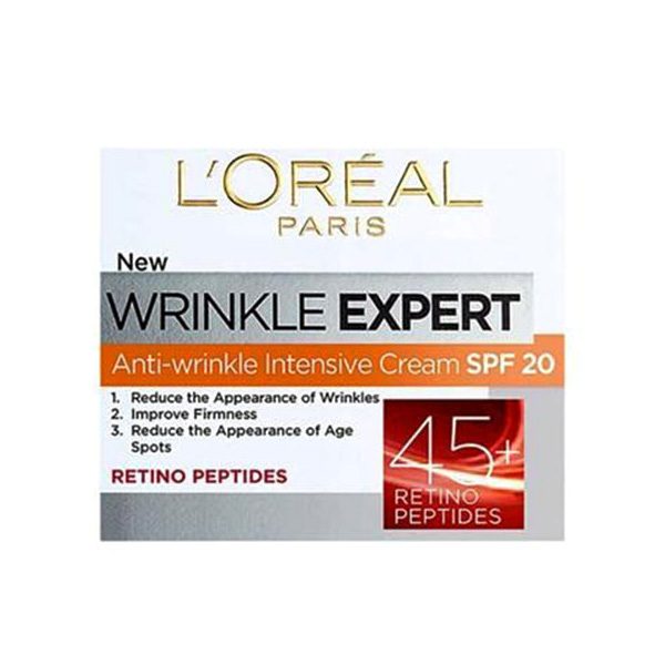 کرم ضدچروک +45 لورآل دارای spf 20 حجم 50 میل