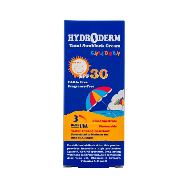 کرم ضدآفتاب کودکان 30 spf هیدرودرم 100 میلی لیتر Hydroderm — تصویر ۲