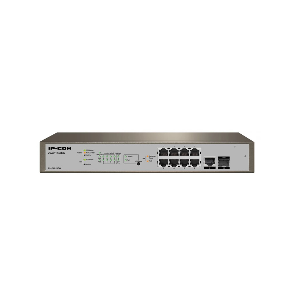 سوئیچ مدیریتی آی پی کام مدل IP-COM Pro-S8-150W — تصویر ۲