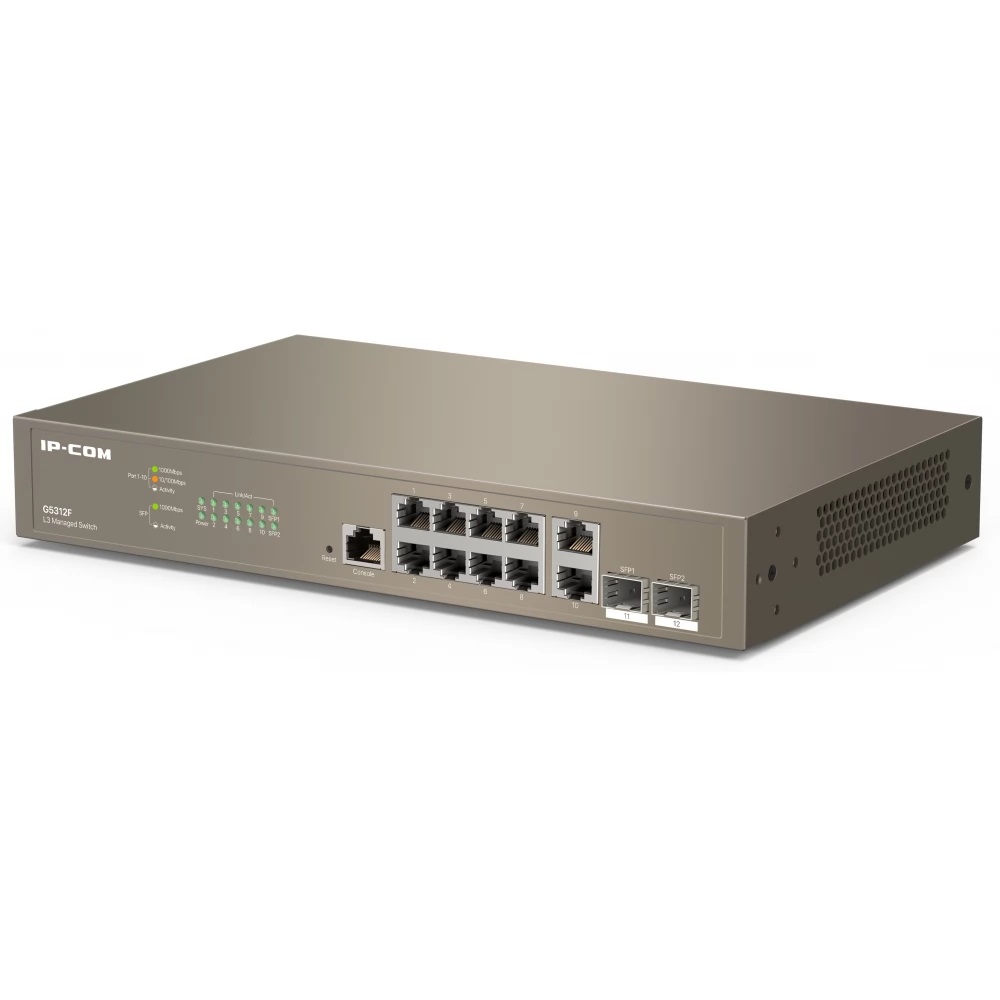 سوئیچ 10 پورت مدیریتی آی پی کام مدل IP-COM G5312F — تصویر ۴