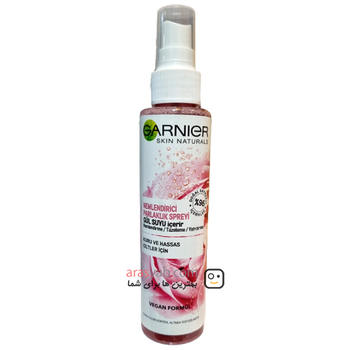 اسپری تونر گارنیر Garnier با عصاره گل رز حجم 150 میل