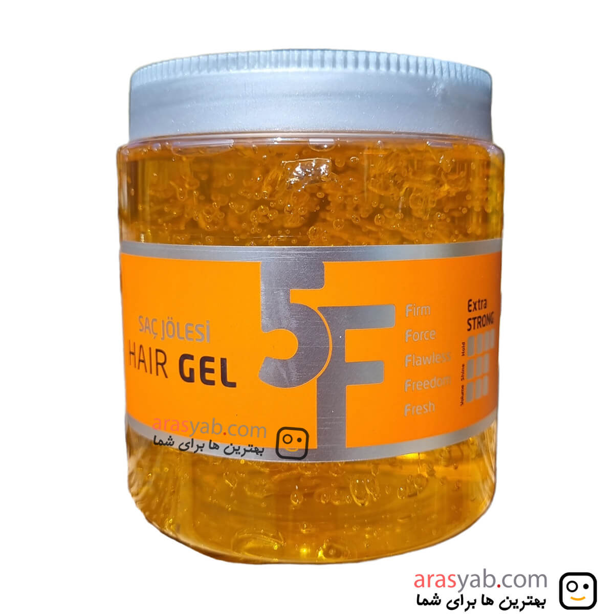 ژل مو فونکس نارنجی مدل Extra Strong حجم 700 میل