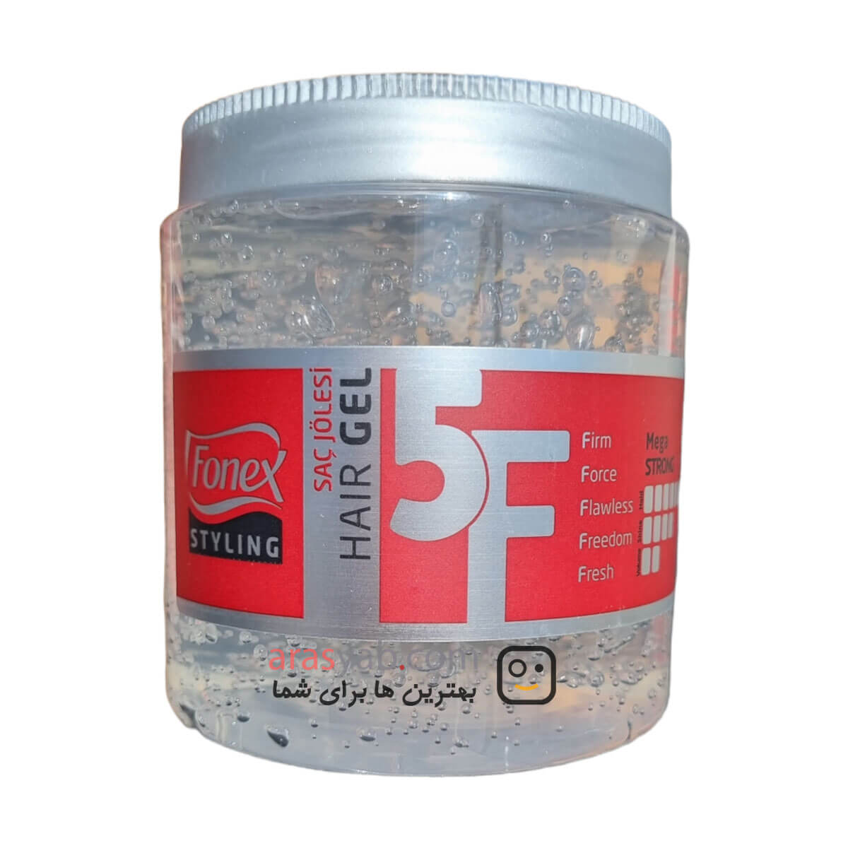 ژل مو فونکس سفید مدل MEGA STRONG حجم 700 میل