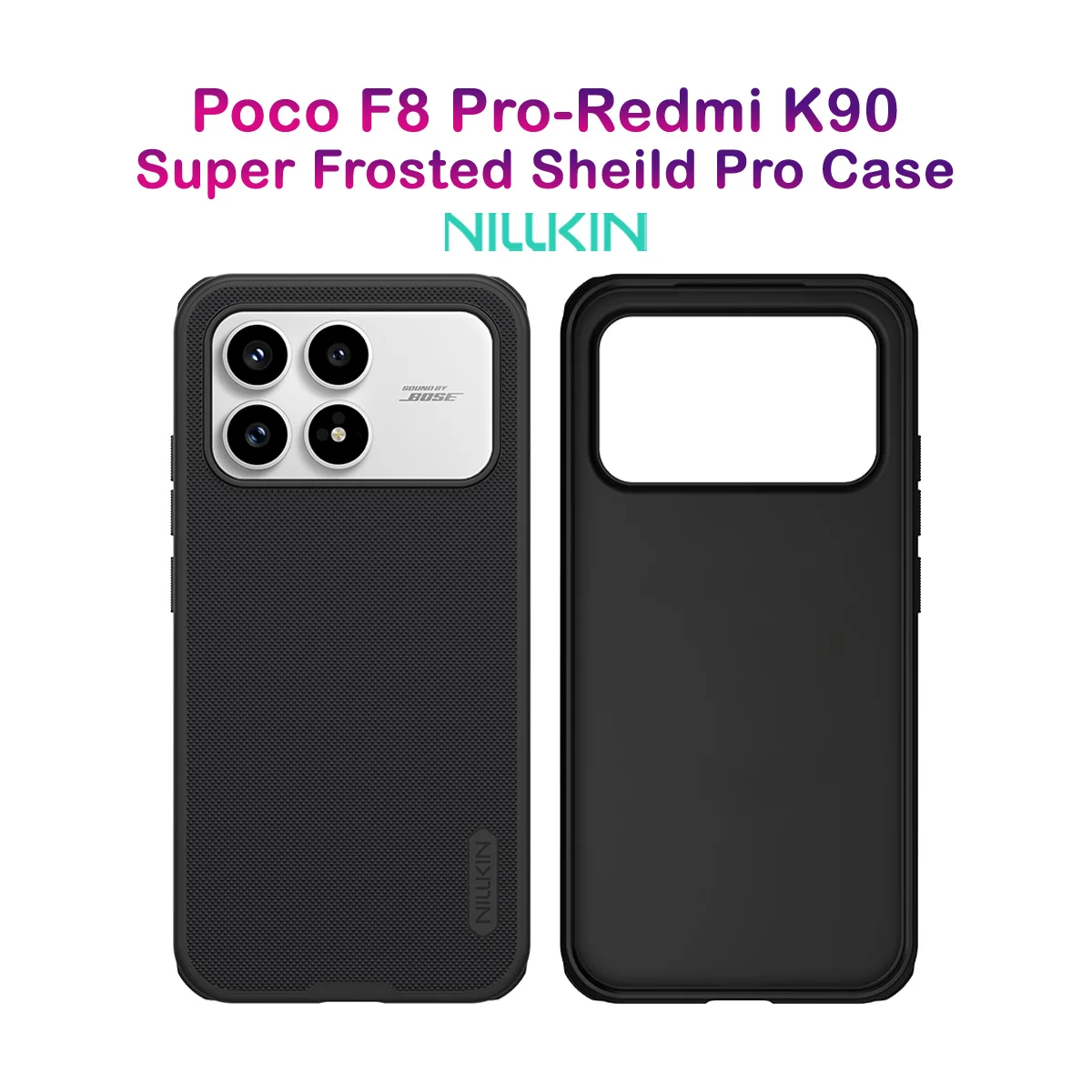 قاب ضدضربه Poco F8 Pro مارک نیلکین مدل Super Frosted Shield Pro