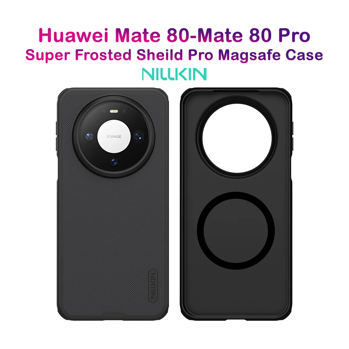 قاب ضدضربه مگنتی Huawei Mate 80 مارک نیلکین مدل Super Frosted Shield Pro Magnetic