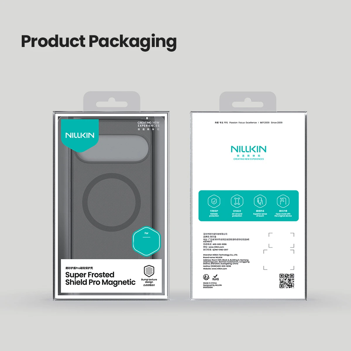 قاب ضدضربه دودی مگنتی Google Pixel 10 مارک نیلکین مدل Super Frosted Shield Pro Clear Magnetic — تصویر ۳