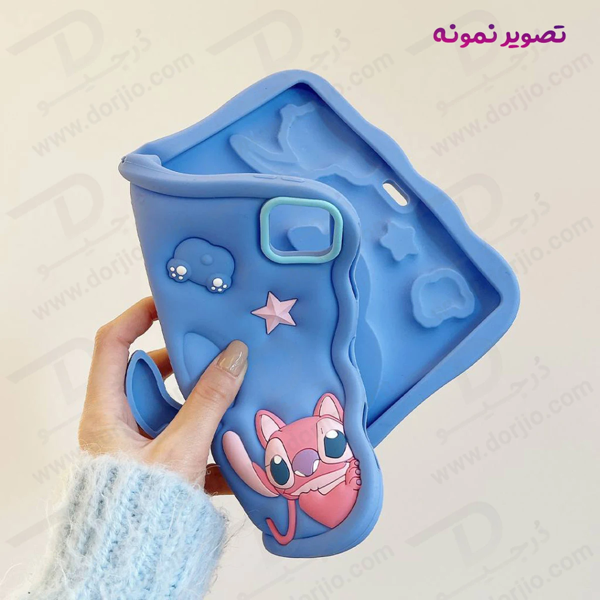 قاب سیلیکونی فانتزی تبلت Redmi Pad 2 | طرح استیج Stitch — تصویر ۵