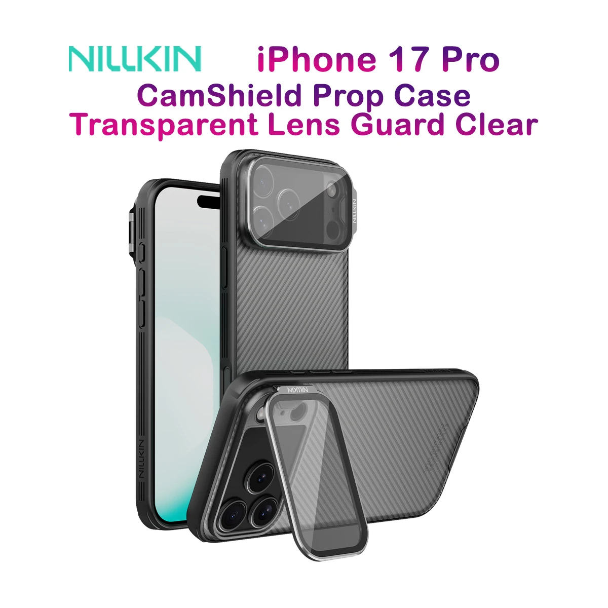 گارد دودی کمرا استند iPhone 17 Pro مارک نیلکین مدل CamShield Prop