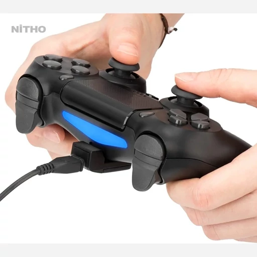 شارژر دسته بازی PS4 با چراغ نشانگر برند KWMOBile اورجینال امازون المان — تصویر ۶