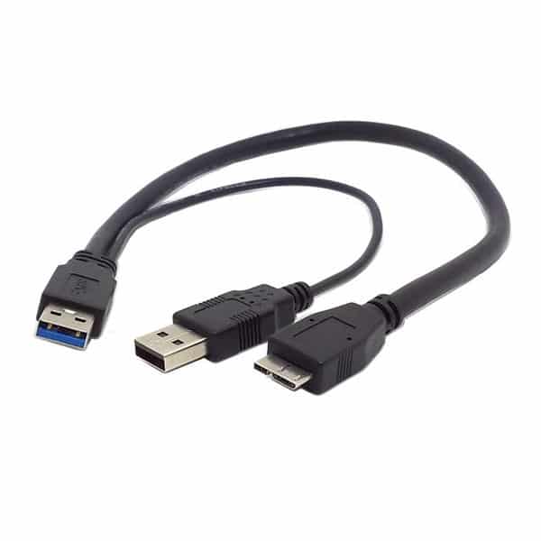 کابل هارد اکسترنال USB3 دو طرفه 0.5 متر