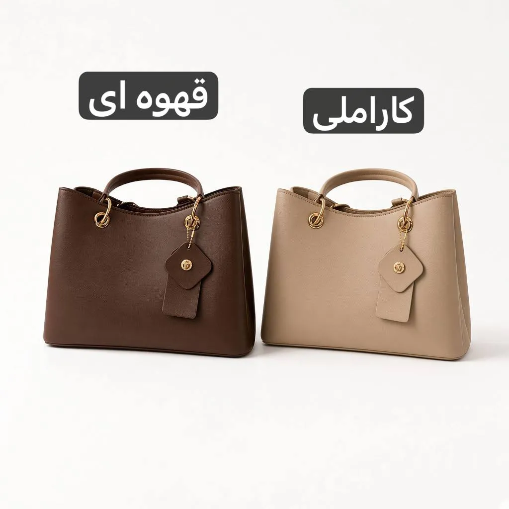 کیف زنانه چرم مصنوعی روزمره و رسمی بند بلند — تصویر ۶