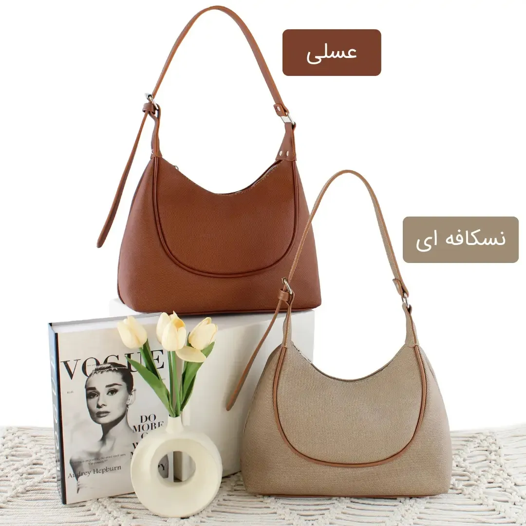 کیف زنانه چرم مصنوعی روزمره اسپرت ابعاد 31 در 23 سانتیمتر — تصویر ۵
