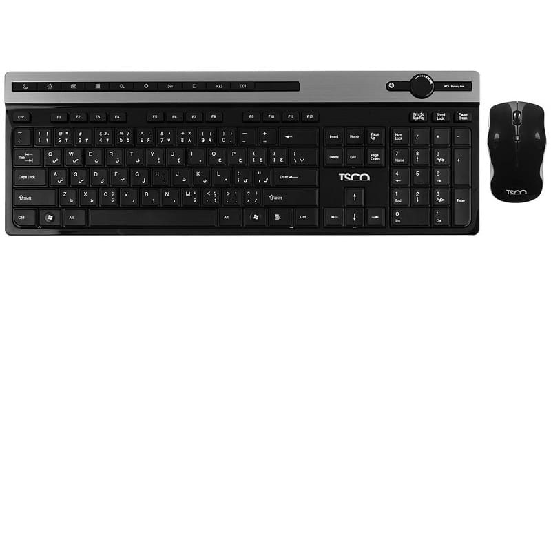 کیبورد و ماوس بی سیم تسکو مدل TKM7106W با حروف فارسی