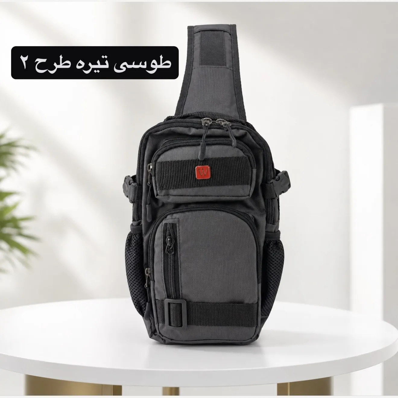 کیف مردانه اسپرت روزمره پارچه ای جیب دار — تصویر ۳
