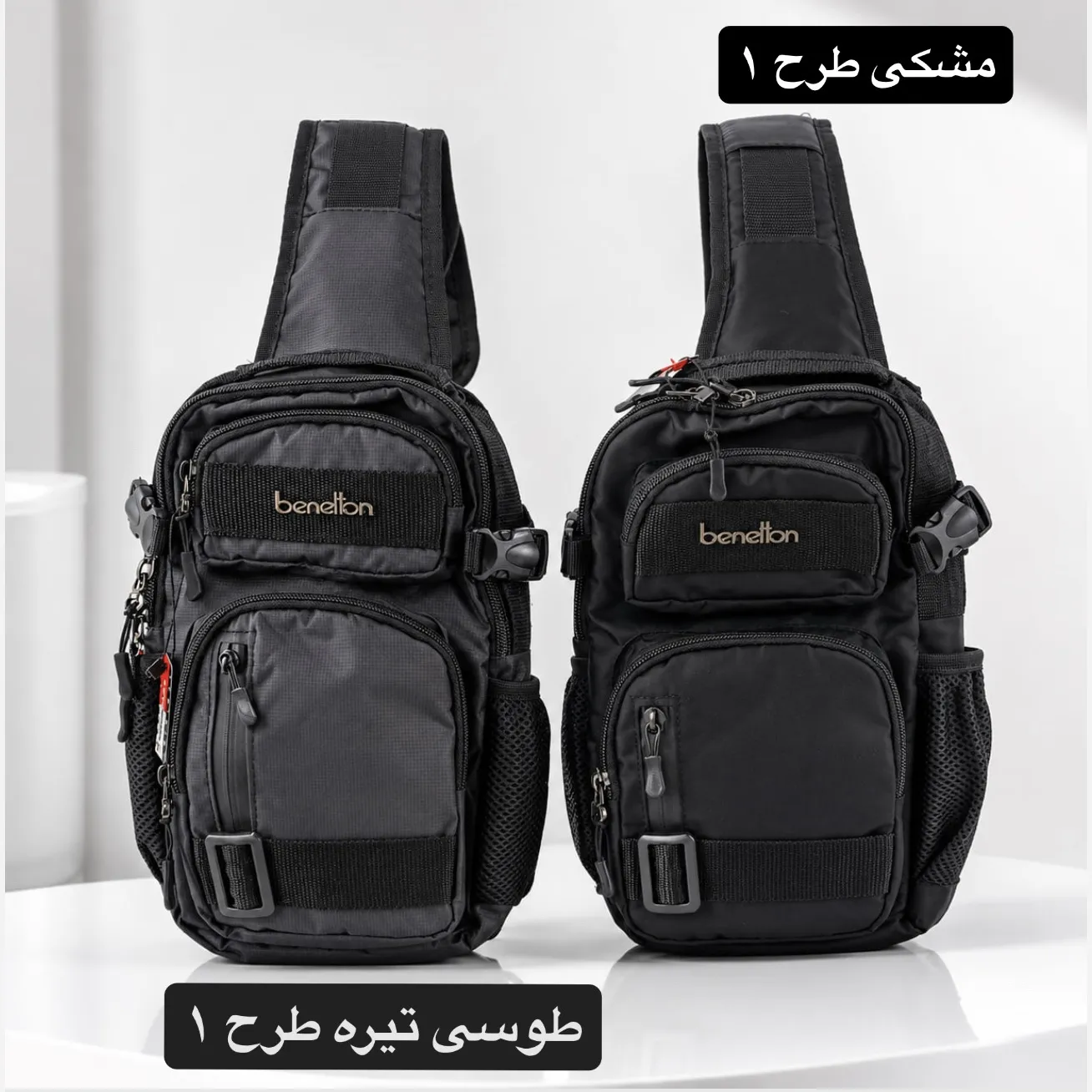 کیف مردانه اسپرت روزمره پارچه ای جیب دار — تصویر ۵