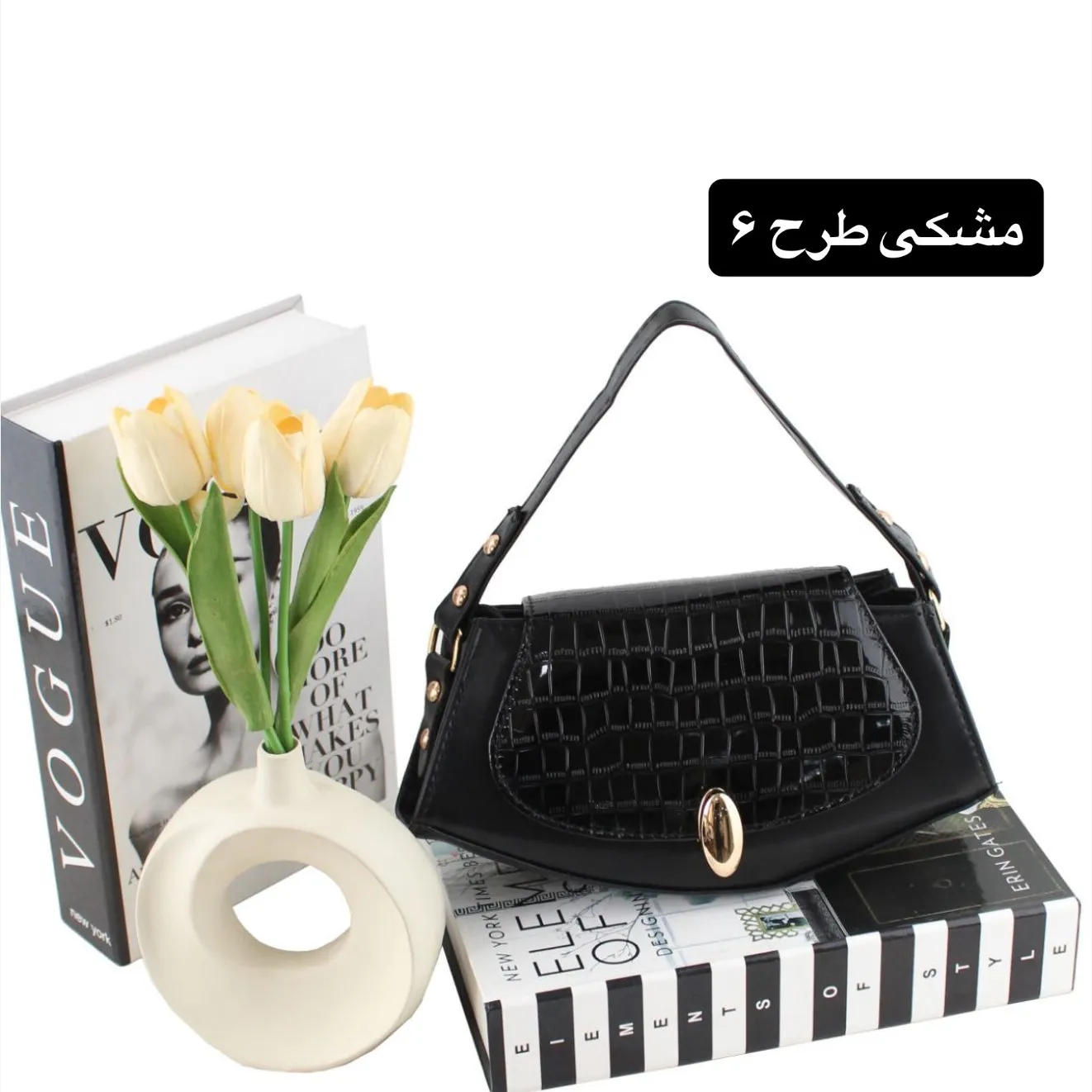 کیف پاسپورتی زنانه چرم مصنوعی اسپرت مجلسی مدل زیپدار — تصویر ۷
